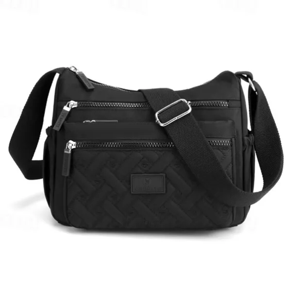 Women's Multi-Pocket Nylon Crossbody Bag – Lightweight Waterproof Shoulder Purse for Travel, Work & Daily Use