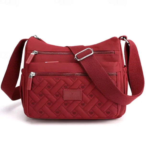 Women's Multi-Pocket Nylon Crossbody Bag – Lightweight Waterproof Shoulder Purse for Travel, Work & Daily Use