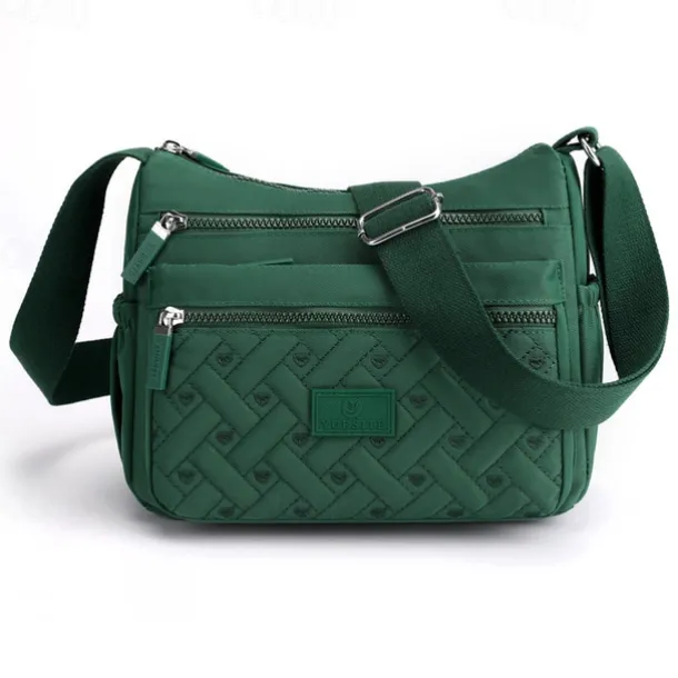 Women's Multi-Pocket Nylon Crossbody Bag – Lightweight Waterproof Shoulder Purse for Travel, Work & Daily Use