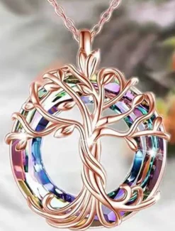 Women's necklace Chic & Modern Street Tree Necklaces / Gold / Silver / Fall / Winter / Spring