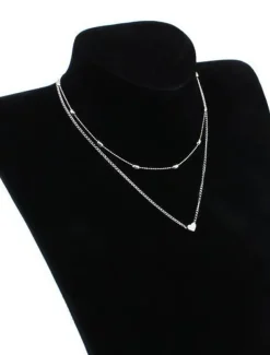 Women's necklace Chic & Modern Fashion Street / Multilayer Layered Heart Choker Necklaces/ Dailywear / Spring / Summer / Fall / Winter