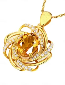 Women's necklace Fashion Outdoor Gem Necklaces