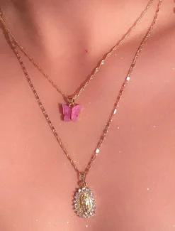 Women's necklace Fashion Outdoor Butterfly Necklaces