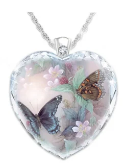 Women's necklace Vintage Outdoor Butterfly Necklaces / Spring / Summer / Fall / Winter / Red