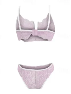 Women'S New Sexy Lingerie Flirtatious Three-Point High Elastic Female Lace Suit Erotic Underwear Home Outfits