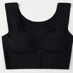 Women's No Steel Ring Bra Yoga Sports Sleep Plus Size Plain Stretchy Vest
