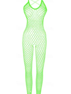 Women's Normal Bodysuit Sexy Solid Color Sleeveless Backless Cut Out Home Holiday Skinny Black White Pink All Seasons