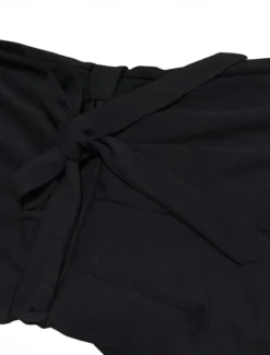 Women's Normal Jumpsuit Elegant Solid Color Long Sleeve Crew Neck Lace up High Waist Work Street Regular Fit Black Apricot Fall