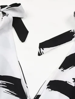 Women's Normal Jumpsuit Elegant Graphic Sleeveless V Neck Print Work Street Regular Fit White Summer