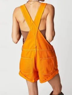 Women's Normal Jumpsuit Streetwear Solid Color Sleeveless Square Neck Pocket Street Daily Regular Fit Black White Red Summer