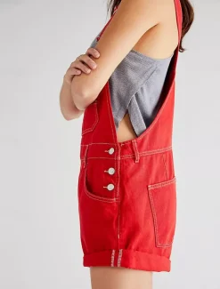 Women's Normal Jumpsuit Streetwear Solid Color Sleeveless Square Neck Pocket Street Daily Regular Fit Black White Red Summer