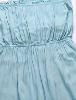 Women's Normal Jumpsuit Streetwear Solid Color Sleeveless Strapless Lace up Backless Street Daily Regular Fit White Green Apricot Summer