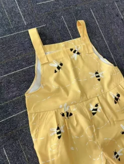 Women's Normal Overall Active Floral Sleeveless Round Neck Pocket Print Vacation Daily Regular Fit Yellow Pink Red Summer