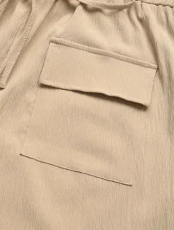 Women's Normal Romper Active Solid Color Sleeveless V Neck Pocket High Waist Vacation Daily Regular Fit Khaki Summer