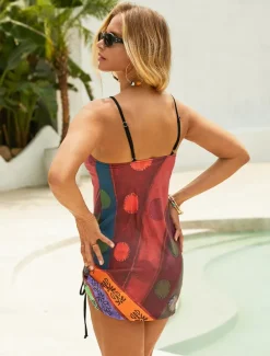 Women's Normal Swimwear Tankini 2 Piece Shorts Swimsuit Ruched 2 Piece Printing Graphic Beach Wear Summer Bathing Suits