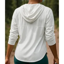 Women's Outdoor Jacket Hiking Jacket Outdoor Sun Protection Breathable Quick Dry Lightweight Hiking Outfits Hiking Clothes Spring Autumn / Fall Jacket Tennis Golf Running Solid Color White Pink Green