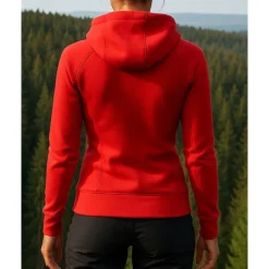 Women's Outdoor Jacket Hiking Jacket Outdoor Breathable Quick Dry Lightweight Elastic Hiking Outfits Hiking Clothes Spring Autumn / Fall Jacket Tennis Golf Running Solid Color Red Orange Brown