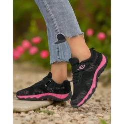 Women's Outdoor Sports Hiking Shoes, Breathable Flyknit Material and Lightweight, Ideal for Hiking, Camping and Outdoor Activities