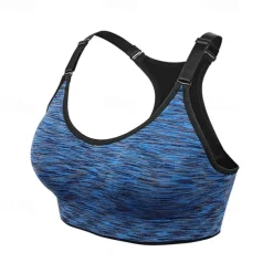 Women's Padded Bra Crew Neck Weight Loss Comfortable Freedom Racerback Sleeveless Light Support Sports Camo / Camouflage Sports Bra Bra Top For Gym Workout Dance Running Slim Activewear