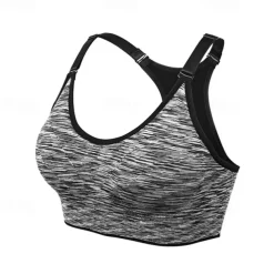 Women's Padded Bra Crew Neck Weight Loss Comfortable Freedom Racerback Sleeveless Light Support Sports Camo / Camouflage Sports Bra Bra Top For Gym Workout Dance Running Slim Activewear