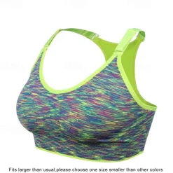 Women's Padded Bra Crew Neck Weight Loss Comfortable Freedom Racerback Sleeveless Light Support Sports Camo / Camouflage Sports Bra Bra Top For Gym Workout Dance Running Slim Activewear