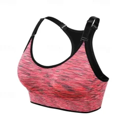 Women's Padded Bra Crew Neck Weight Loss Comfortable Freedom Racerback Sleeveless Light Support Sports Camo / Camouflage Sports Bra Bra Top For Gym Workout Dance Running Slim Activewear