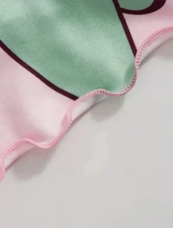 Women's Pajama Set Casual Comfort Butterfly Elastic Waist Strap Top Shorts Home Daily Long Sleeve Straps Pink Blue Beige Summer Regular Fit