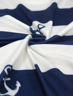 Women's Pajama Set Loungewear Round Neck Long Sleeve Casual Sleepwear Fashion Pants Sets Pants Trousers Color Block Print Daily Dark Navy Spring & Fall Regular Fit