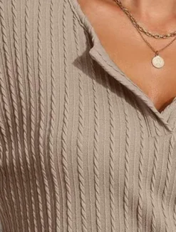 Women's Pajama Set Pure Color Casual Comfort Home Daily Spandex Comfort V Wire Short Sleeve Pant Elastic Waist Summer Home Outfits