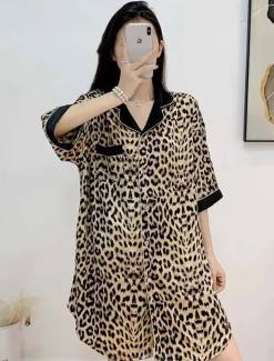 Women's Pajamas Active Home Crew Neck HZX-9616 Summer Spring