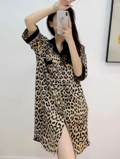 Women's Pajamas Active Home Crew Neck HZX-9616 Summer Spring