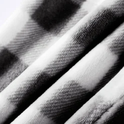 Women's Pajamas Pants Nighty Pjs 1 PCS Grid / Plaid Fashion Simple Comfort Party Home Bed Flannel Warm Breathable Long Pant Elastic Waist Print Pocket Fall Winter Home Outfits