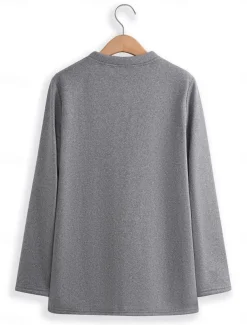 Women's Pajamas Set Fleece Lined 2 Pieces Sweatshirt Tracksuits Pants Fluffy Pyjama Set Long Sleeve Top and Pant Text Print Comfort Casual Home Wear Drawstring Solid Cozy Winter