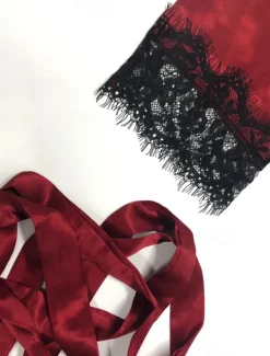 Women's Pajamas Sets 4 Pieces Pure Color Simple Casual Soft Home Daily Bed Satin Breathable V Wire Long Sleeve Shorts Summer Spring Home Outfits