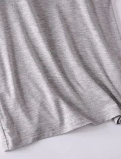 Women's Pajamas Sets Pure Color Simple Comfort Home Daily Bed Modal Breathable Crew Neck Short Sleeve T shirt Tee Pant Chest pads Summer Home Outfits