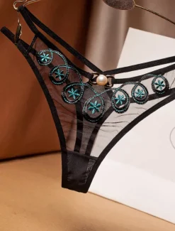 Women's Panties 1 PC Pure Color Fashion Sexy Nylon Mesh Home Outfits