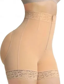 Women's Panties Hip Enhancer Shapewear Zipper Tummy Control Fajas Shorts High Waisted Body Shaper Boyshort Underwear Home Outfits