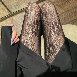 Women's Panty Hose Wedding Work Holiday Flower Sexy Lolita Elastic 1 Pair