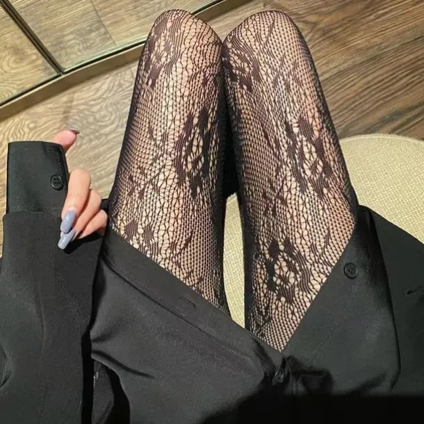 Women's Panty Hose Wedding Work Holiday Flower Sexy Lolita Elastic 1 Pair