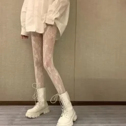 Women's Panty Hose Wedding Work Holiday Flower Sexy Lolita Elastic 1 Pair