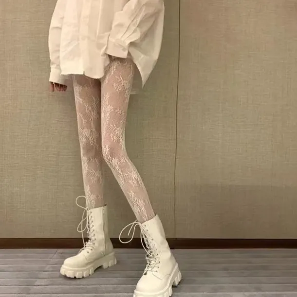 Women's Panty Hose Wedding Work Holiday Flower Sexy Lolita Elastic 1 Pair