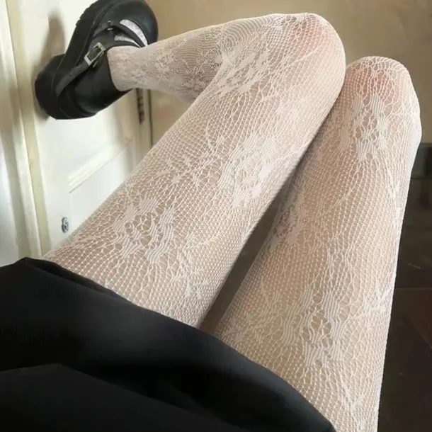 Women's Panty Hose Wedding Work Holiday Flower Sexy Lolita Elastic 1 Pair