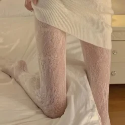 Women's Panty Hose Wedding Work Holiday Flower Sexy Lolita Elastic 1 Pair