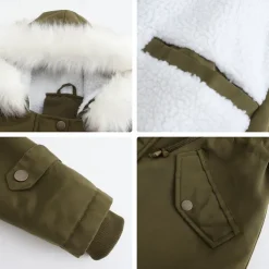 Women's Parka Jacket Hiking Windbreaker Hiking Fleece Jacket Winter Outdoor Thermal Warm Fleece Lining Windproof Winter Jacket Full Length Visible Zipper Fishing Camping / Hiking / Caving Traveling