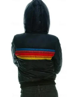 Women's Parka Outdoor Street Daily Fall Winter Regular Coat Regular Fit Windproof Warm Comtemporary Stylish Casual Jacket Long Sleeve Color Block Stripes with Pockets Full Zip Lake blue Black Dark