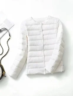 Women's Parka Warm Breathable Buttons Pocket Fashion Modern Casual Minimalism Solid Color Outdoor Street Daily Going out Single Breasted Regular Crewneck Regular Fit Long Sleeve Outerwear Wine Red