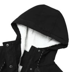 Women's Parka Waterproof Puffer Jacket Thermal Warm Heated Coat Fleece Lined Winter Coat Windproof Outdoor Zip up Hooded Coat Sports Hiking Jacket Purple Pink