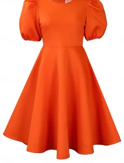 Women's Party Dress Homecoming Dress Cocktail Dress Ruched Crew Neck Short Sleeve Midi Dress Wedding Guest Birthday Black White Summer Spring