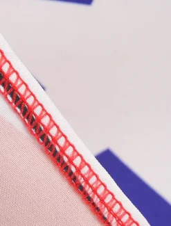 Women's Patriotic Mini Dress A Line Dress Slip Dress Off The Shoulder Dress Casual Outdoor Going out Regular Fit American Flag Sleeveless Spaghetti Strap