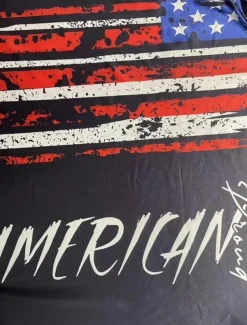 Women's Patriotic T Shirt Flag Flag National Flag Stylish Casual Red White And Blue Short Sleeve V Neck Regular Tops Daily Print Black Summer Spring